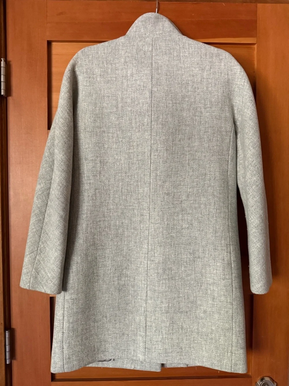 J. Crew Light Gray Wool Blend Stand-Collar Coat - Picture 3 of 3